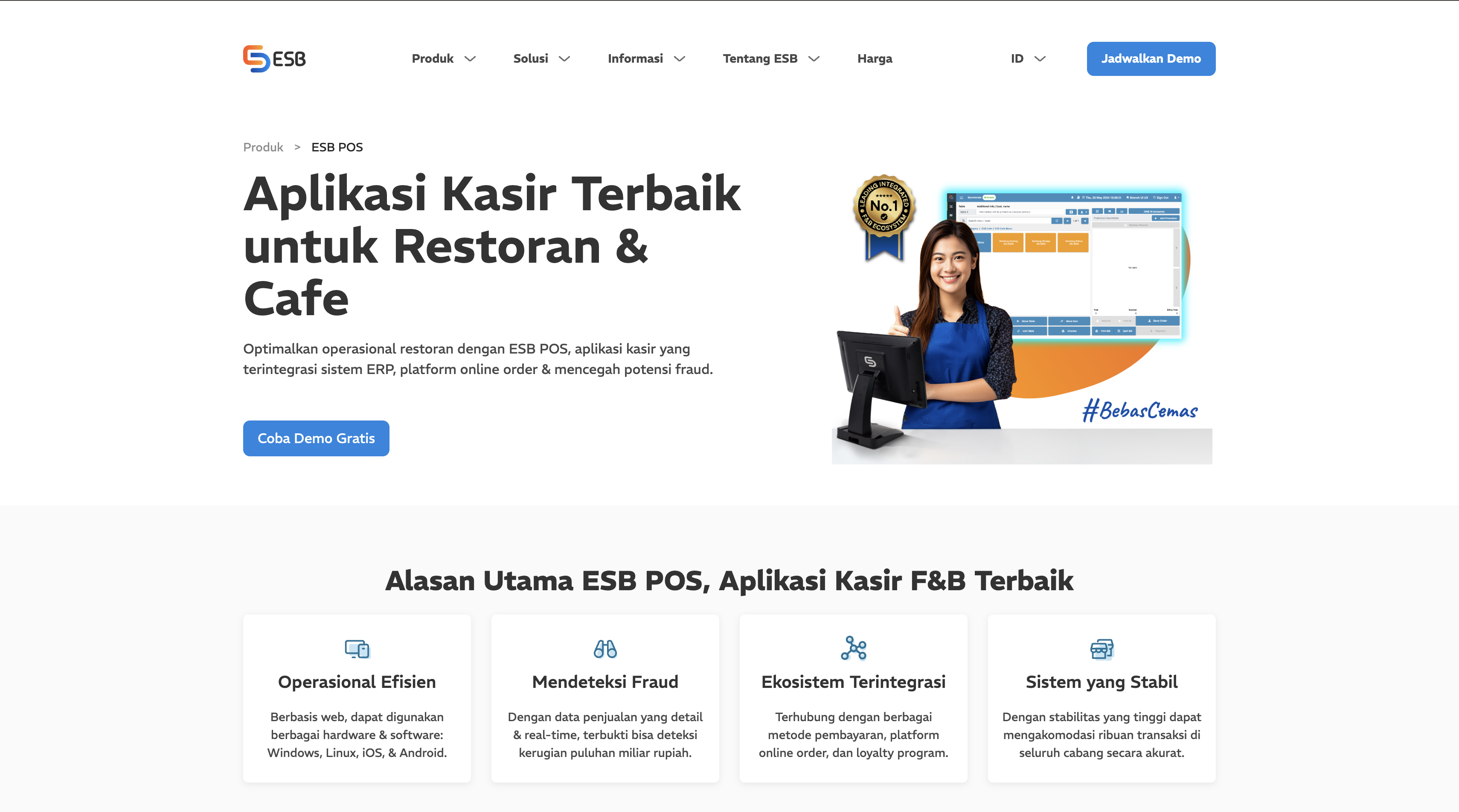 ESB POS — aplikasi kasir untuk restoran dan cafe Indonesia
